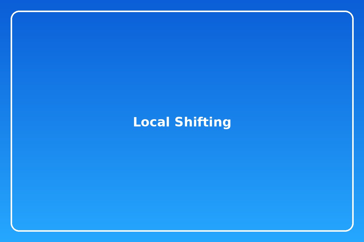 Local Shifting